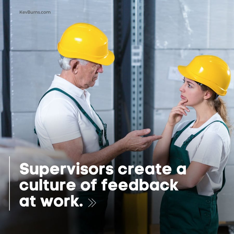 supervisors create a culture of feedback at work
