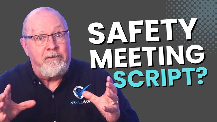 safety meeting script   supervisor hope promotion